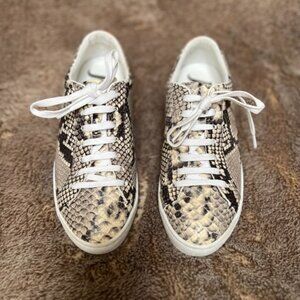 Jigsaw Snake Skin Print Sneakers, Size 39